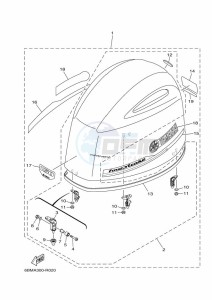 FL150FETX drawing FAIRING-UPPER