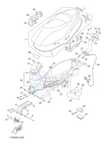 YP250R X-MAX 250 X-MAX 250 (1YS9 1YS9 1YS9) drawing SEAT