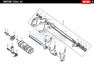 TANGO-125-E4-WHITE drawing PRE-SELECTOR GEAR