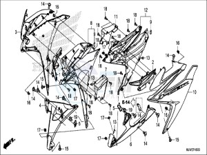 CBR500RAH CBR500R ED drawing MIDDLE COWL