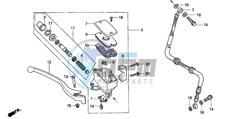 FR. BRAKE MASTER CYLINDER