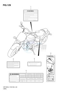 VZR1800 (E3) INTRUDER drawing LABEL (VZR1800L1 E33)