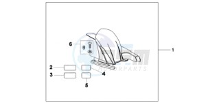 CB600FA39 Europe Direct - (ED / ABS ST 25K) drawing HUGGER