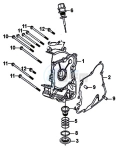 SYMPHONY ST 125I (XB12W2-EU) (E4) (L7-M0) drawing CRANKCASE RIGHT / START MOTOR