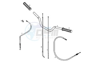 DXR QUAD - 250 cc drawing HANDLEBAR-DRIVE CONTROLS DISC BRAKE