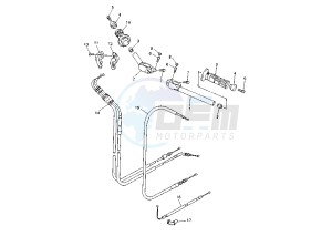 YZF R1 1000 drawing STEERING HANDLE -CABLE