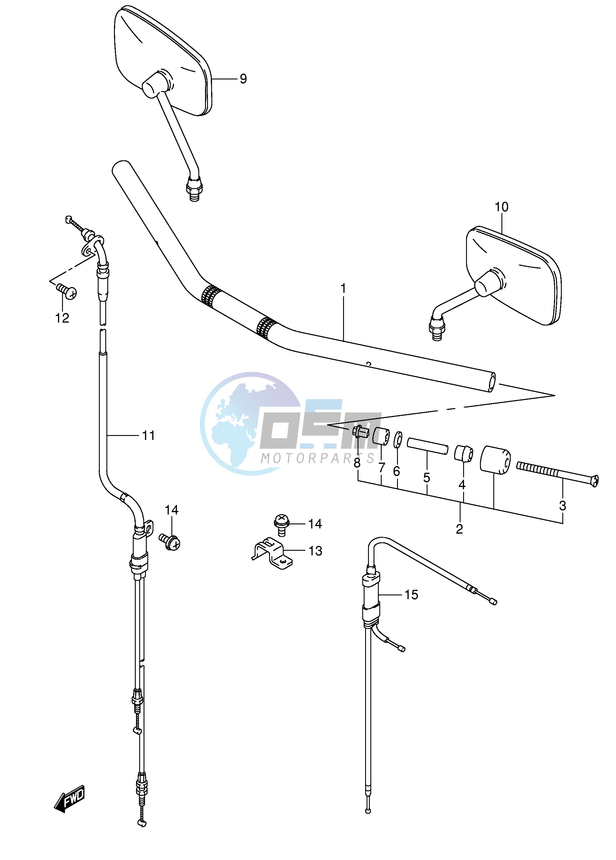 HANDLEBAR (MODEL K5 K6 K7 K8)