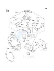 ZR 750 K [Z750S] (K6F) K6F drawing REAR BRAKE