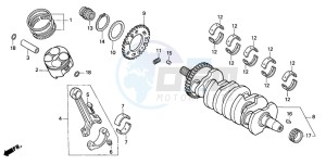 CBR600F drawing CRANKSHAFT/PISTON