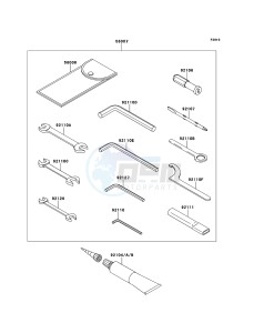 Z1000SX ZX1000GCF FR GB XX (EU ME A(FRICA) drawing Owner's Tools