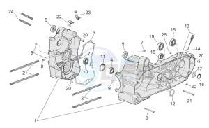 Scarabeo 400-492-500 Light drawing Crankcase