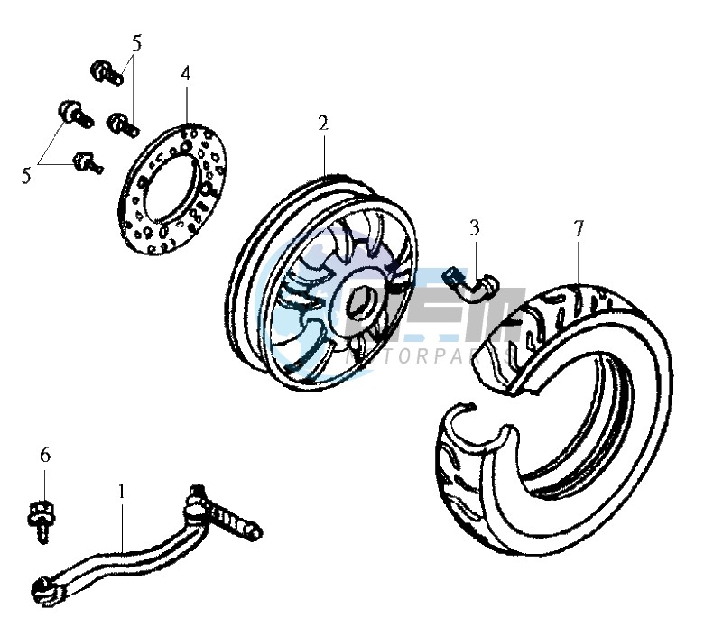 REAR WHEEL / REAR FORK