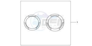 CB600FC drawing CRANCASE RING SET