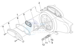 Fly 50 4t (NSE1000U03) drawing Flywheel magneto cover - Oil filter