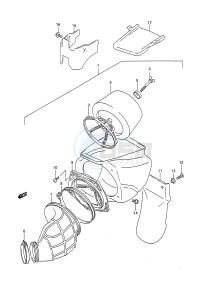 RM125 (E28) drawing AIR CLEANER (MODEL N)