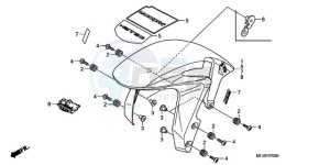 CBR600RA9 Europe Direct - (ED / ABS) drawing FRONT FENDER