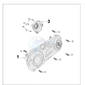 E VIVACITY drawing CRANKCASE COVER