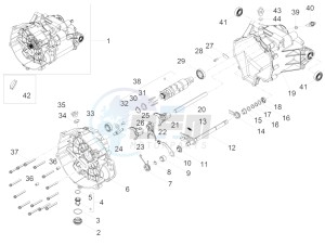 V7 III Stone 750 E4 (APAC) drawing Gear box / Selector / Shift cam