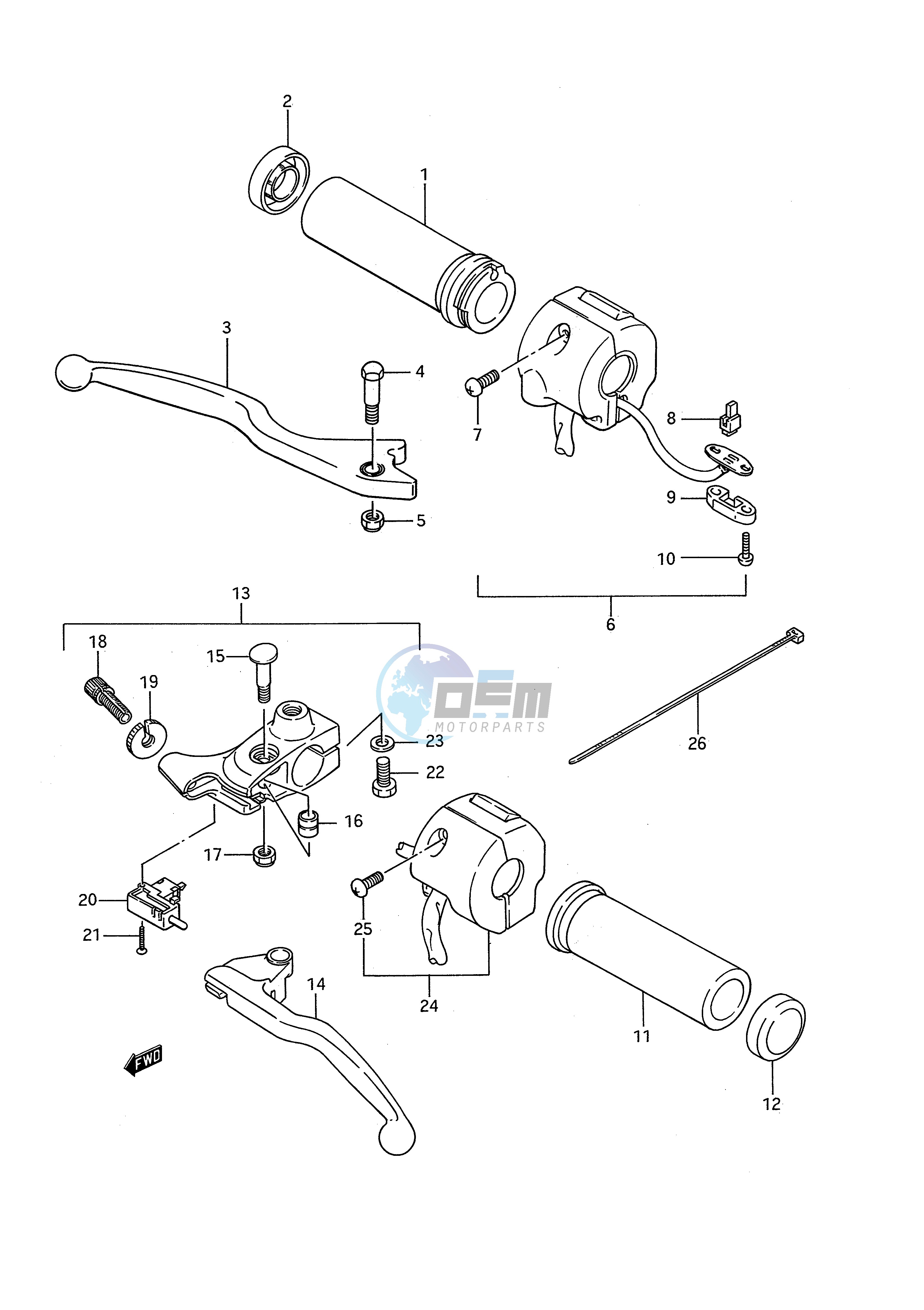 HANDLE SWITCH (MODEL G J)