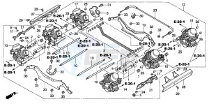 GL1500C drawing CARBURETOR (ASSY.)