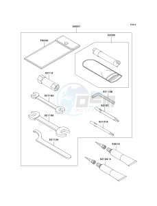 KVF 650 F [BRUTE FORCE 650 4X4I] (F6F-F9F ) F8F drawing OWNERS TOOLS