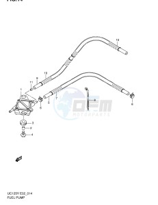 UC125 (E2) drawing FUEL PUMP