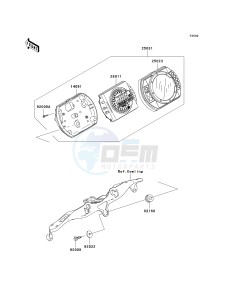 ZX 636 C [NINJA ZX-6R] (C1) C1 drawing METER-- S- -