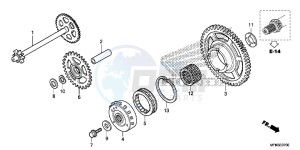 CB1000RAF CB1000R 2ED - (2ED) drawing STARTING CLUTCH