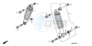 TRX250XB drawing FRONT CUSHION