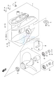 DF 60A drawing Gear Case