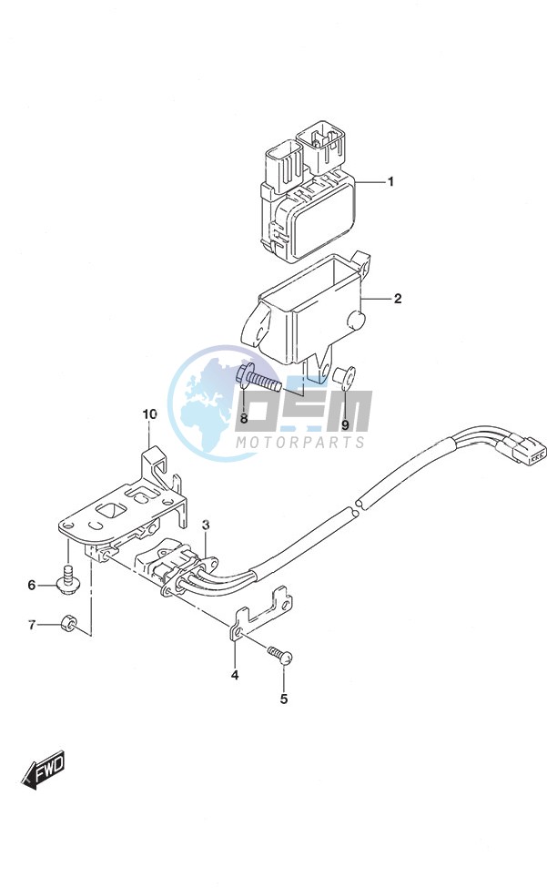 PTT Switch Tiller Handle w/Power Tilt