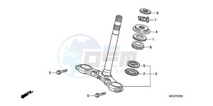 CB600FA39 Europe Direct - (ED / ABS ST) drawing STEERING STEM