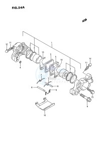 GSX-R750W (E2) drawing REAR CALIPER (MODEL R S)