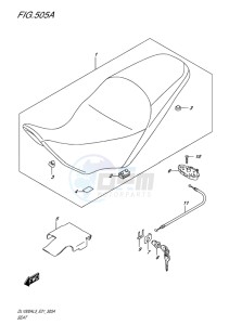 DL1000 ABS V-STROM EU drawing SEAT