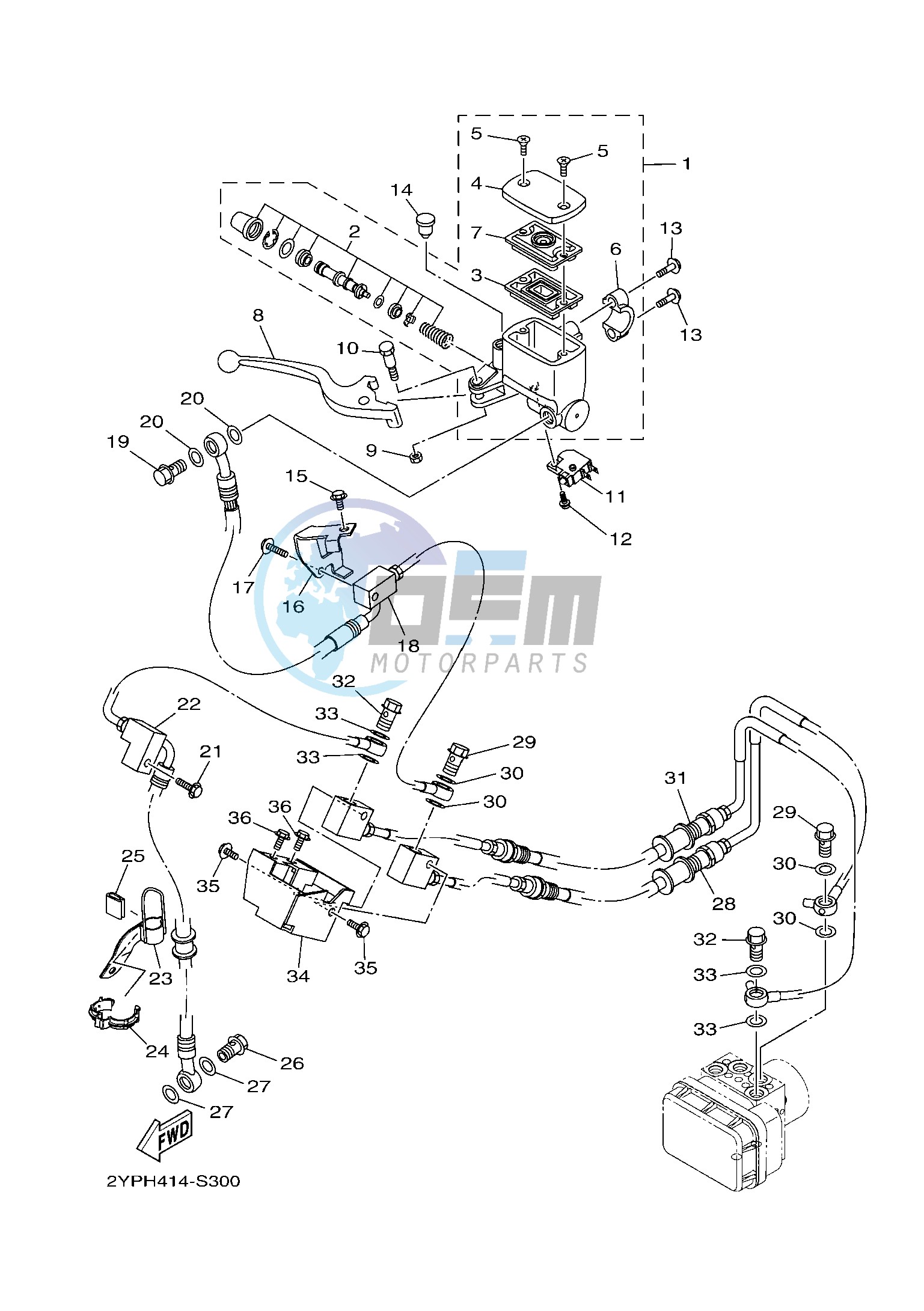 FRONT MASTER CYLINDER