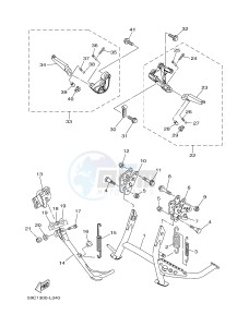 XP500 T-MAX 530 (59CM) drawing STAND & FOOTREST