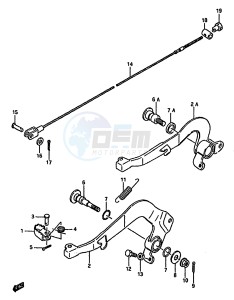 RM125 (G-H-J) drawing REAR BRAKE