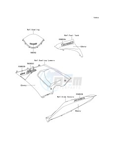 ZX636 C [NINJA ZX-6R] (C6F) C6F drawing DECALS-- EBONY- -