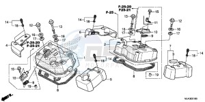 VT750CSD Shadow - VT750CS-D 2ED - (2ED) drawing CYLINDER HEAD COVER