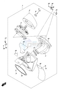 RM-Z450 drawing AIR CLEANER