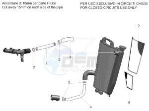 RSV4 APRC 1000 drawing Water cooler assembly