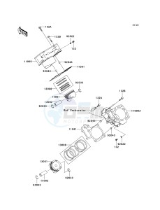 KVF 750 B (BRUTE FORCE 750 4X4I) (B6F-B7FA) B6F drawing CYLINDER_PISTON-- S- -