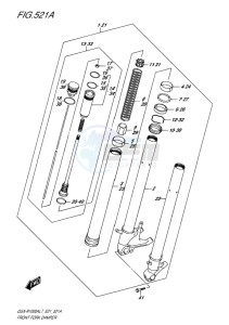 GSX-R1000 EU drawing FRONT FORK DAMPER