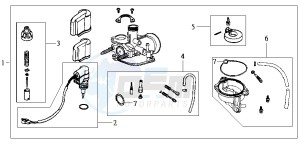 JET 50 KH ENGINE drawing CARBURATOR