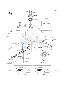 ZR 550 B [ZEPHYR] (B1-B4) [ZEPHYR] drawing FUEL TANK -- ZR550-B1_B2- -