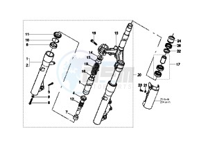 Beverly RST 125 drawing Front Fork