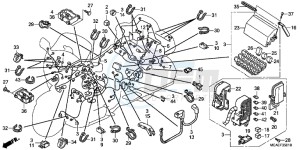 GL1800D GoldWing - GL1800-D UK - (E) drawing WIRE HARNESS (GL1800C/ D/ E/ F/ G)