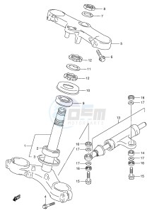 GSX-R750 (E2) drawing STEERING STEM