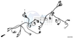 NSA700A9 E / MKH MME drawing SUB HARNESS