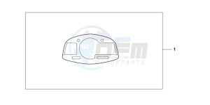 CBR600RR drawing METER PANEL